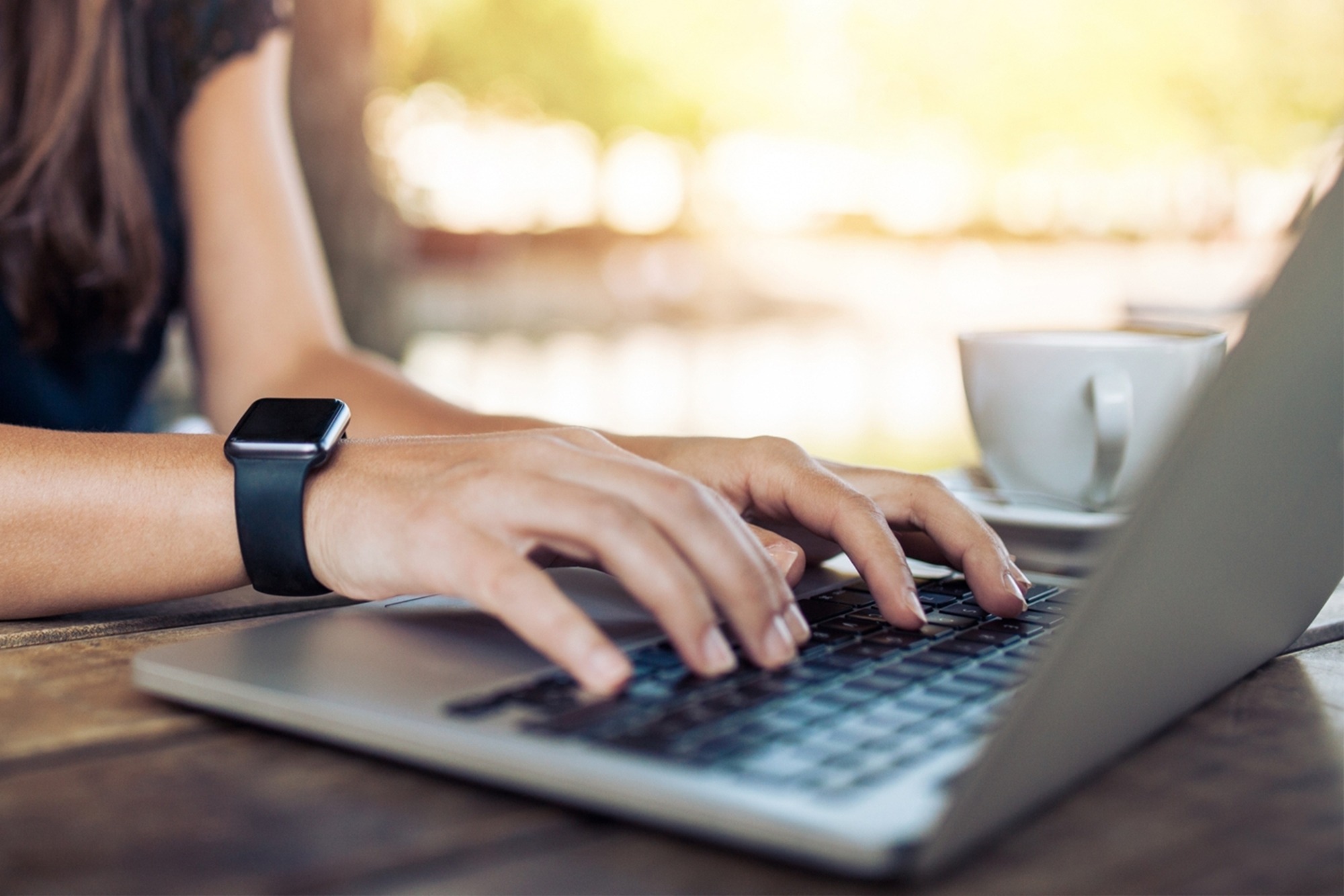 Woman Working On Laptop